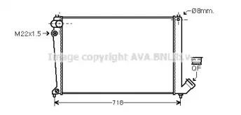 CNA2106 AVA QUALITY COOLING Радиатор, охлаждение двигателя