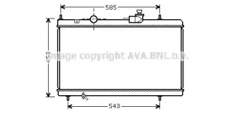 CNA2228 AVA QUALITY COOLING Радиатор, охлаждение двигателя