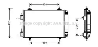 CNA5192D AVA QUALITY COOLING Конденсатор, кондиционер