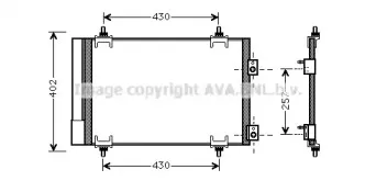 CNA5283D AVA QUALITY COOLING Конденсатор, кондиционер