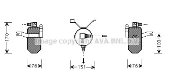 CND184 AVA QUALITY COOLING Осушитель, кондиционер