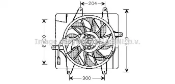 CR7505 AVA QUALITY COOLING Вентилятор, охлаждение двигателя