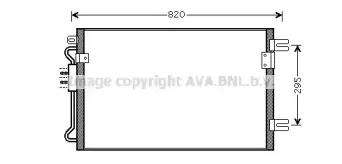 CRA5098 AVA QUALITY COOLING Конденсатор, кондиционер