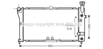 CT2032 AVA QUALITY COOLING Радиатор, охлаждение двигателя