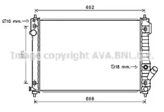 CT2049 AVA QUALITY COOLING Радиатор, охлаждение двигателя