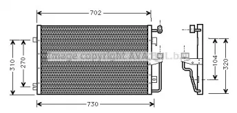 CT5027 AVA QUALITY COOLING Конденсатор, кондиционер