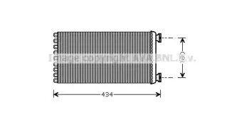 DF6036 AVA QUALITY COOLING Теплообменник, отопление салона