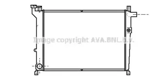 DN2098 AVA QUALITY COOLING Радиатор, охлаждение двигателя