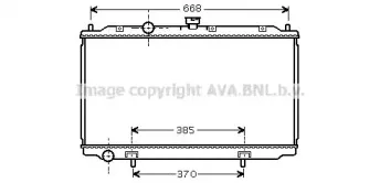 DN2221 AVA QUALITY COOLING Радиатор, охлаждение двигателя