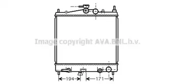DN2248 AVA QUALITY COOLING Радиатор, охлаждение двигателя