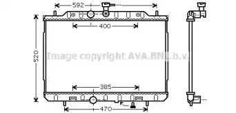 DN2291 AVA QUALITY COOLING Радиатор, охлаждение двигателя