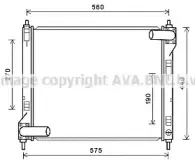 DN2354 AVA QUALITY COOLING Радиатор, охлаждение двигателя