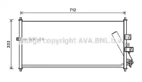 DN5277D AVA QUALITY COOLING Конденсатор, кондиционер