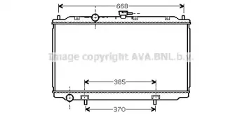DNA2215 AVA QUALITY COOLING Радиатор, охлаждение двигателя