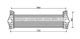 DW4093 AVA QUALITY COOLING Интеркулер