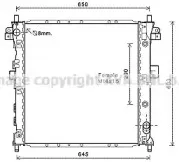 DWA2105 AVA QUALITY COOLING Радиатор, охлаждение двигателя