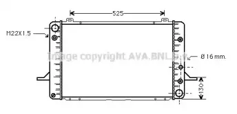 FD2051 AVA QUALITY COOLING Радиатор, охлаждение двигателя