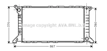 FD2206 AVA QUALITY COOLING Радиатор, охлаждение двигателя