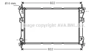 FD2318 AVA QUALITY COOLING Радиатор, охлаждение двигателя