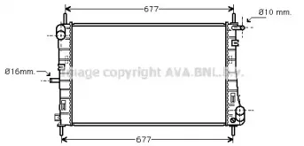 FD2338 AVA QUALITY COOLING Радиатор, охлаждение двигателя