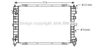 FD2345 AVA QUALITY COOLING Радиатор, охлаждение двигателя