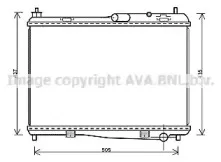 FD2440 AVA QUALITY COOLING Радиатор, охлаждение двигателя