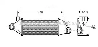 FD4385 AVA QUALITY COOLING Интеркулер