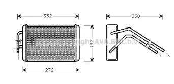 FD6291 AVA QUALITY COOLING Теплообменник, отопление салона