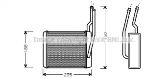 FD6356 AVA QUALITY COOLING Теплообменник, отопление салона