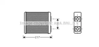 FD6362 AVA QUALITY COOLING Теплообменник, отопление салона