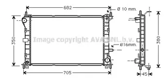 FDA2265 AVA QUALITY COOLING Радиатор, охлаждение двигателя