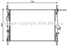 FDA2589 AVA QUALITY COOLING Радиатор, охлаждение двигателя