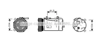 FDAK267 AVA QUALITY COOLING Компрессор, кондиционер