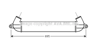 FT4271 AVA QUALITY COOLING Интеркулер