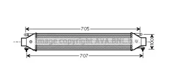 FT4392 AVA QUALITY COOLING Интеркулер