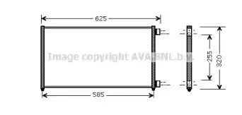 FT5256 AVA QUALITY COOLING Конденсатор, кондиционер