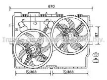 FT7583 AVA QUALITY COOLING Вентилятор, охлаждение двигателя