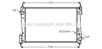 FTA2311 AVA QUALITY COOLING Радиатор, охлаждение двигателя