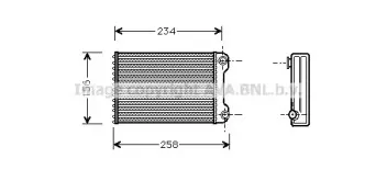 FTA6242 AVA QUALITY COOLING Теплообменник, отопление салона