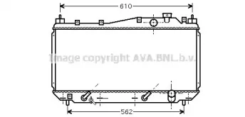 HD2114 AVA QUALITY COOLING Радиатор, охлаждение двигателя