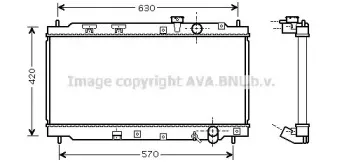 HD2180 AVA QUALITY COOLING Радиатор, охлаждение двигателя