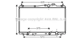HD2205 AVA QUALITY COOLING Радиатор, охлаждение двигателя