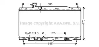 HD2226 AVA QUALITY COOLING Радиатор, охлаждение двигателя