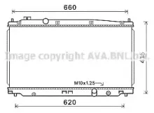 HD2253 AVA QUALITY COOLING Радиатор, охлаждение двигателя