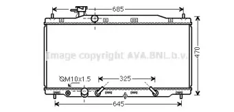 HD2269 AVA QUALITY COOLING Радиатор, охлаждение двигателя