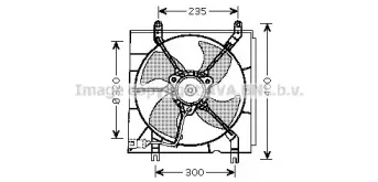 HD7530 AVA QUALITY COOLING Вентилятор, охлаждение двигателя