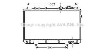 HY2022 AVA QUALITY COOLING Радиатор, охлаждение двигателя