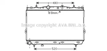 HY2187 AVA QUALITY COOLING Радиатор, охлаждение двигателя