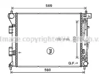 HY2351 AVA QUALITY COOLING Радиатор, охлаждение двигателя