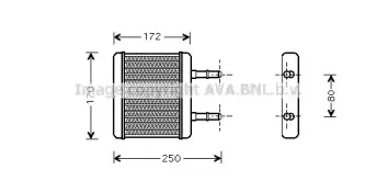 HY6137 AVA QUALITY COOLING Теплообменник, отопление салона